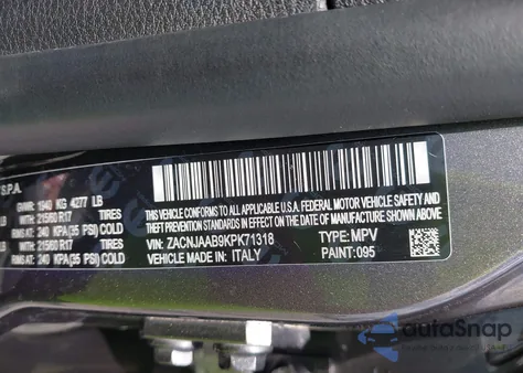 2019 Jeep Renegade Sport Fwd из США, поврежденный, VIN ZACNJAAB9KPK71318